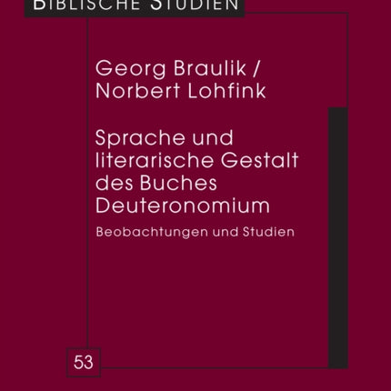 Sprache und literarische Gestalt des Buches