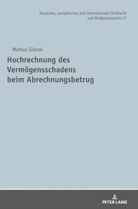 Hochrechnung des Vermoegensschadens beim