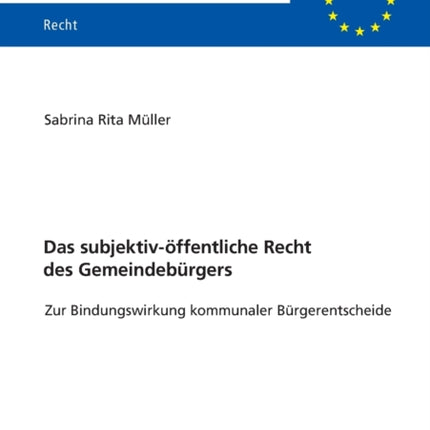 Das subjektiv-oeffentliche Recht des