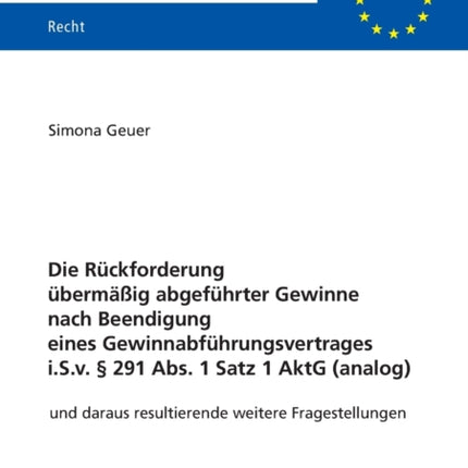 Die Rueckforderung uebermaeßig abgefuehrter