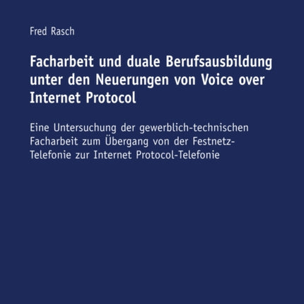 Facharbeit und duale Berufsausbildung unter den