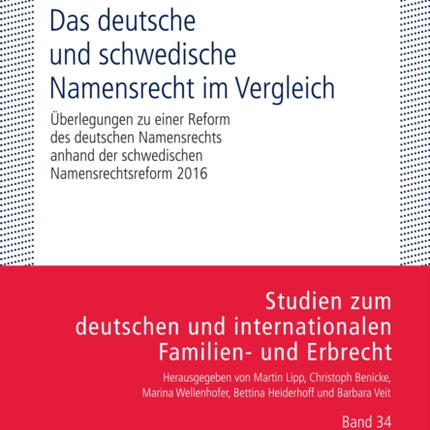 Das deutsche und schwedische Namensrecht im