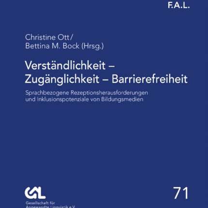 Verstaendlichkeit  Zugaenglichkeit  Barrierefreiheit