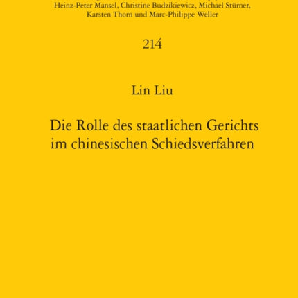 Die Rolle Des Staatlichen Gerichts Im