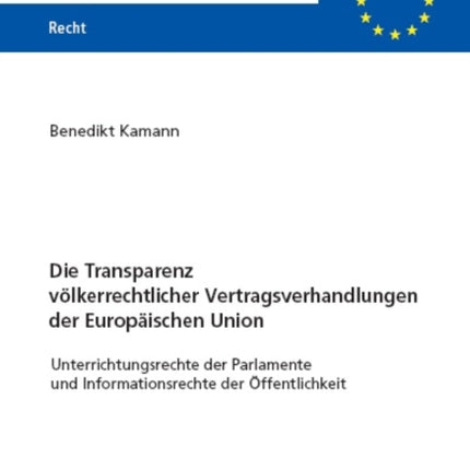 Die Transparenz voelkerrechtlicher