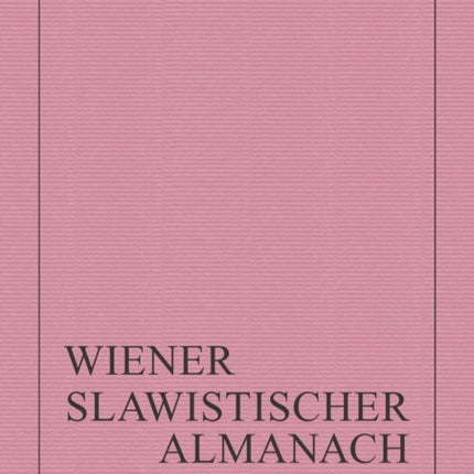 Wiener Slawistischer Almanach Band 89/2022