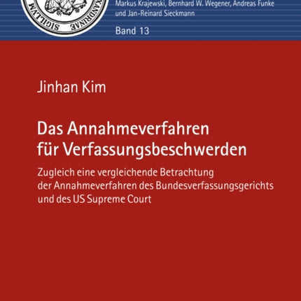 Das Annahmeverfahren fuer Verfassungsbeschwerden