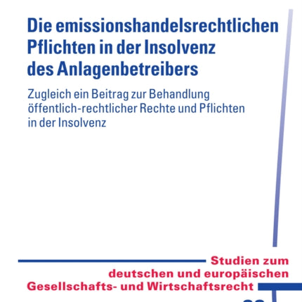 Die emissionshandelsrechtlichen Pflichten in der