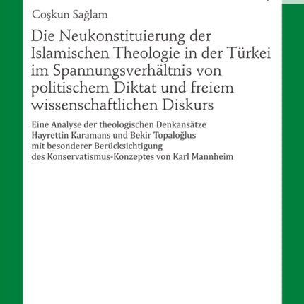 Die Neukonstituierung Der Islamischen Theologie