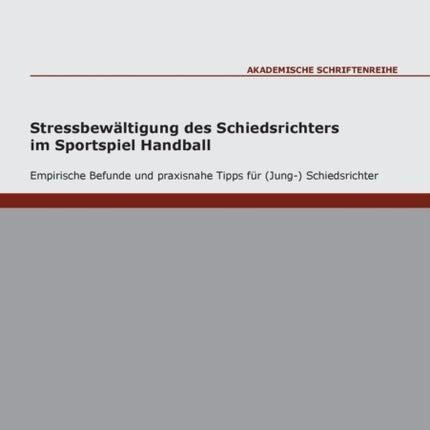Stressbewltigung des Schiedsrichters im