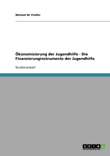 konomisierung der Jugendhilfe  Die Finanzierunginstrumente der Jugendhilfe