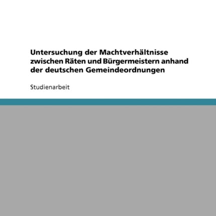 Untersuchung der Machtverhltnisse zwischen Rten