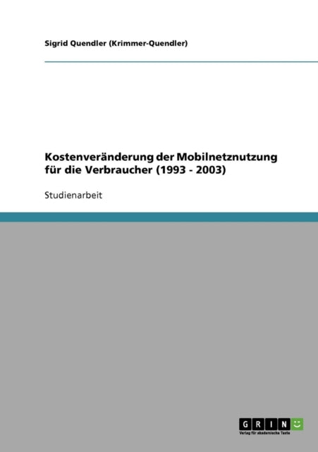 Kostenvernderung der Mobilnetznutzung fr die