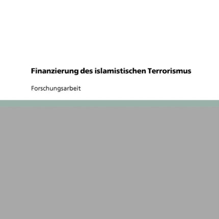 Finanzierung des islamistischen Terrorismus