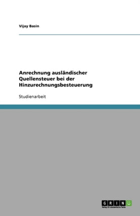 Anrechnung ausländischer Quellensteuer bei der Hinzurechnungsbesteuerung