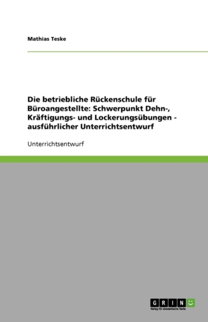 Die betriebliche Rückenschule für