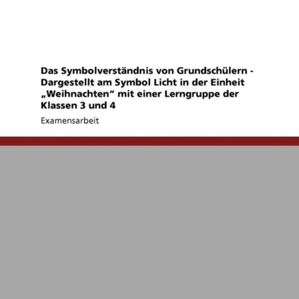 Symbolverstndnis von Grundschlern Das Symbol