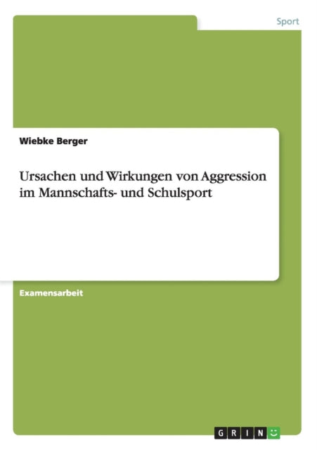 Ursachen und Wirkungen von Aggression im Mannschafts und Schulsport