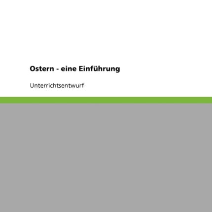 Ostern  eine Einführung