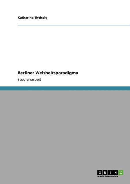 Berliner Weisheitsparadigma