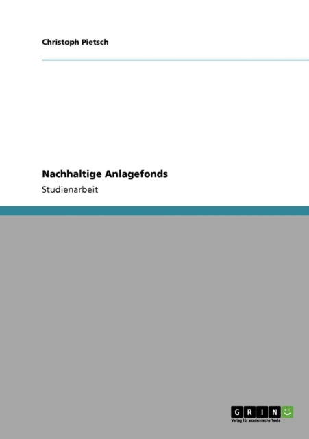 Nachhaltige Anlagefonds