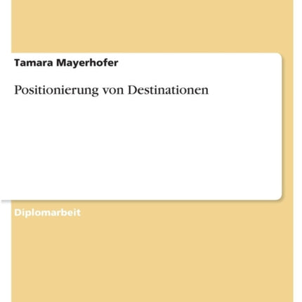 Positionierung von Destinationen