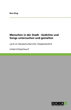 Menschen in der Stadt - Gedichte und Songs