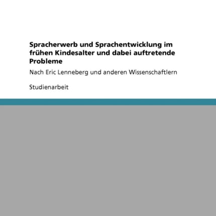 Spracherwerb und Sprachentwicklung im frhen