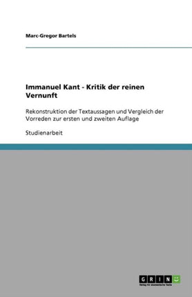 Immanuel Kant  Kritik der reinen Vernunft