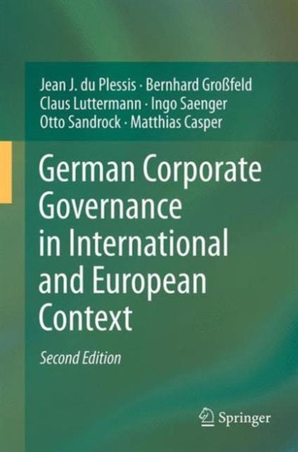 German Corporate Governance in International and European Context