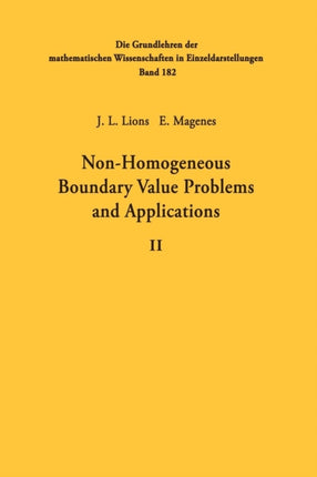 Non-Homogeneous Boundary Value Problems and Applications: Volume II