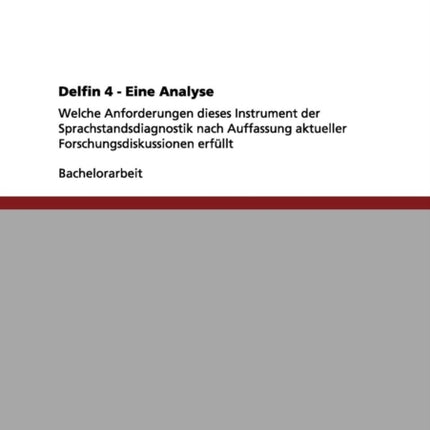 Delfin 4  Eine Analyse Welche Anforderungen