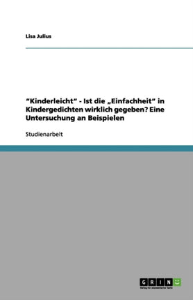 Kinderleicht  Ist die Einfachheit in