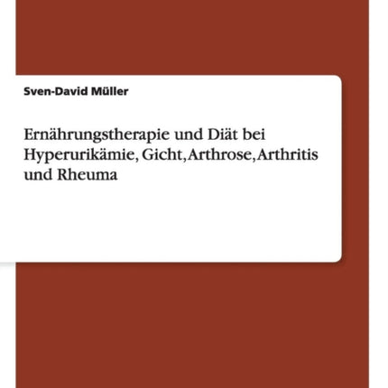 Ernhrungstherapie und Dit bei Hyperurikmie Gicht