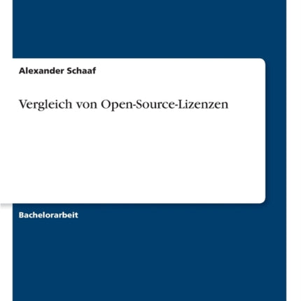 Vergleich von OpenSourceLizenzen