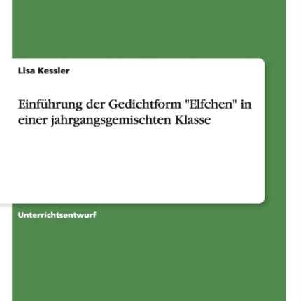 Einfhrung der Gedichtform Elfchen in einer