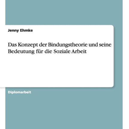 Das Konzept der Bindungstheorie und seine Bedeutung für die Soziale Arbeit