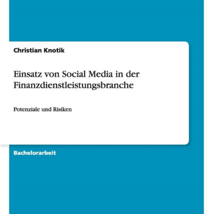 Einsatz von Social Media in der