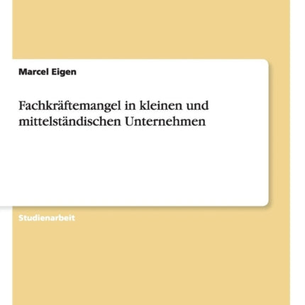 Fachkrftemangel in kleinen und mittelstndischen