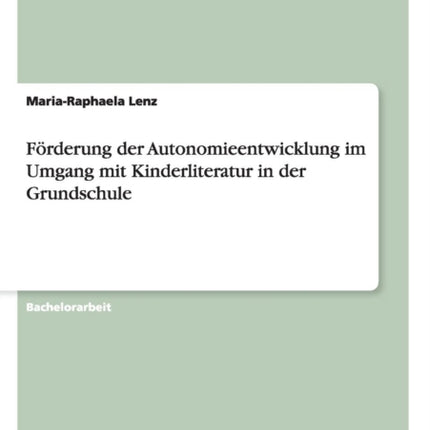 Förderung der Autonomieentwicklung im Umgang mit