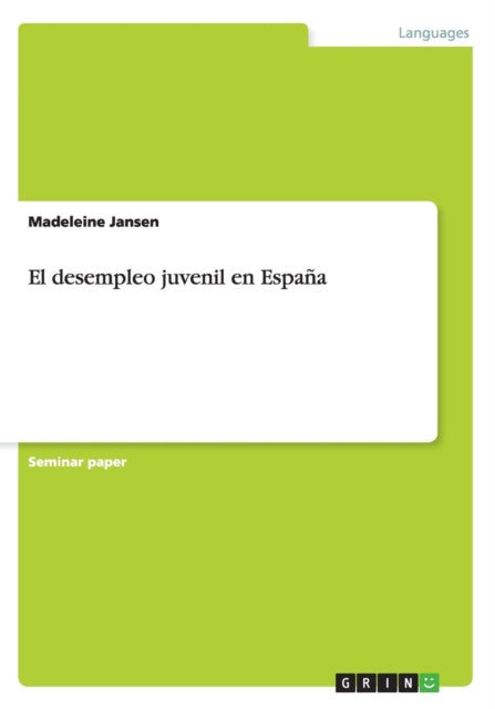 El desempleo juvenil en Espaa