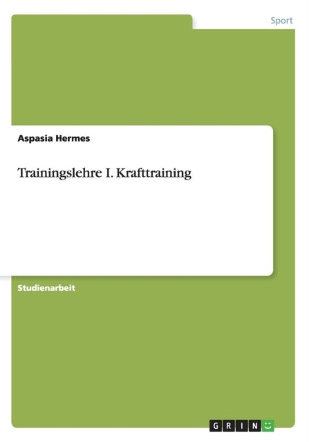 Trainingslehre I Krafttraining