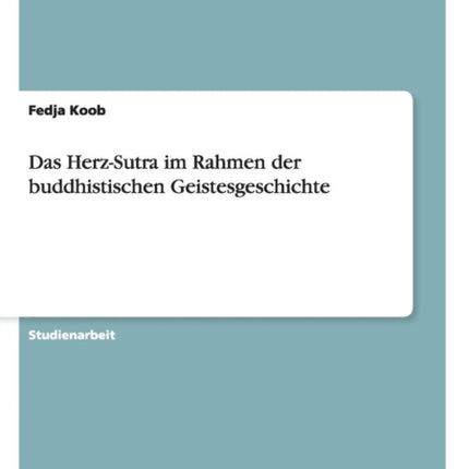 Das HerzSutra im Rahmen der buddhistischen