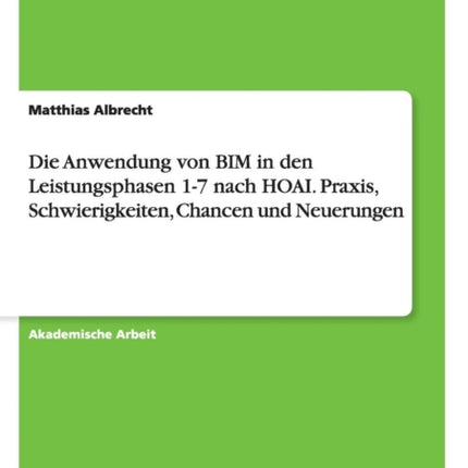 Die Anwendung von BIM in den Leistungsphasen 17