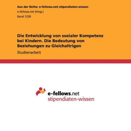 Die Entwicklung von sozialer Kompetenz bei