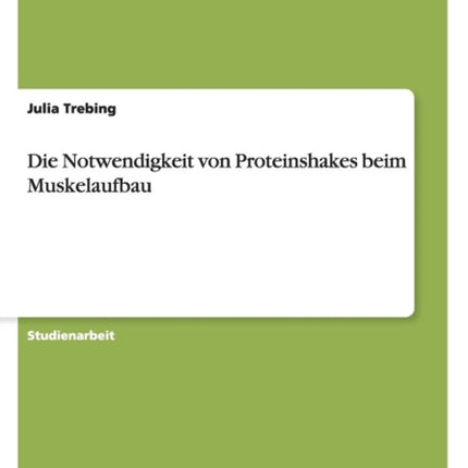 Die Notwendigkeit von Proteinshakes beim