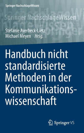 Handbuch nicht standardisierte Methoden in der