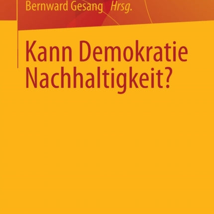 Kann Demokratie Nachhaltigkeit?
