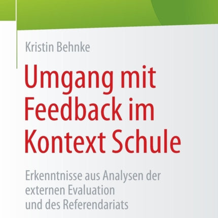 Umgang mit Feedback im Kontext Schule: