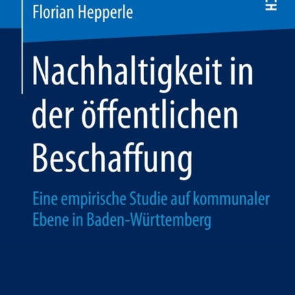 Nachhaltigkeit in der öffentlichen Beschaffung: